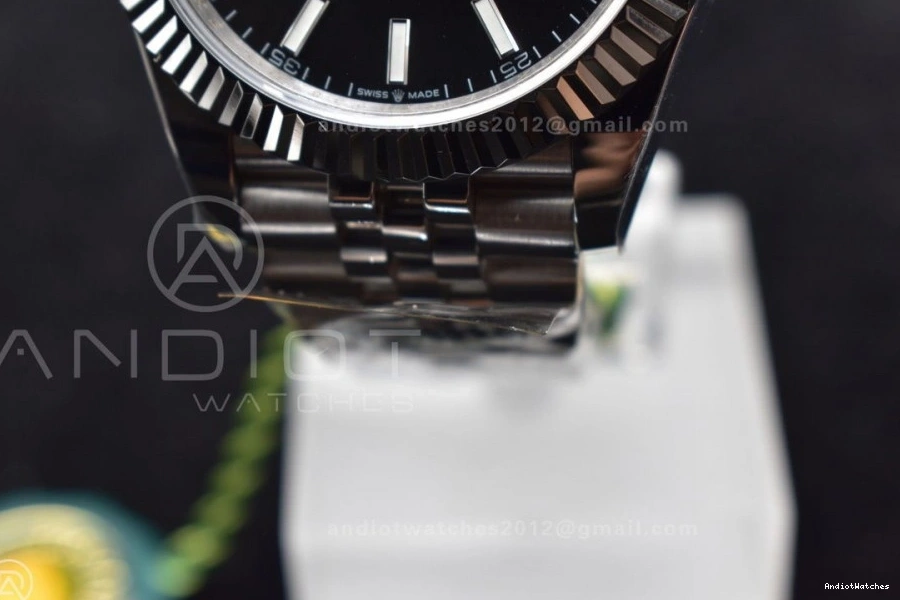 Edition 904L Bracelet 633 Jubilee Black Stick OdorResistant SA Steel 1:1 Best on DateJust 41 DIWF Dial 126334 0728
